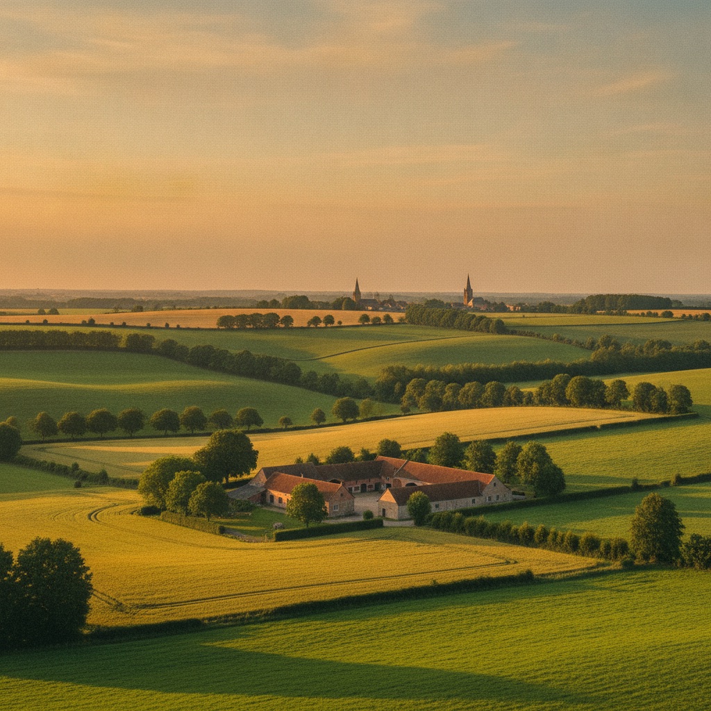 Paysage du Brabant wallon, région couverte par l'agence Quartson