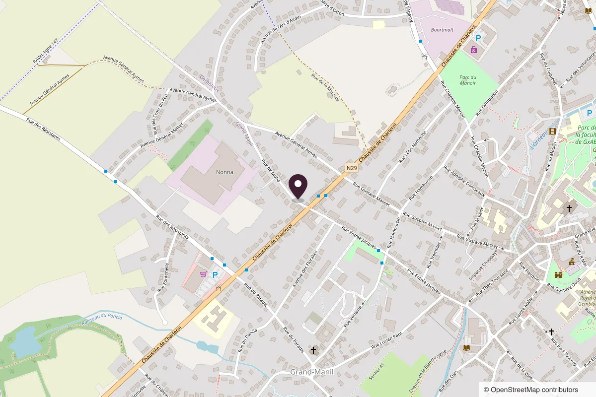 Carte du bureau Quartson, Rue de Moha 17 à Gembloux