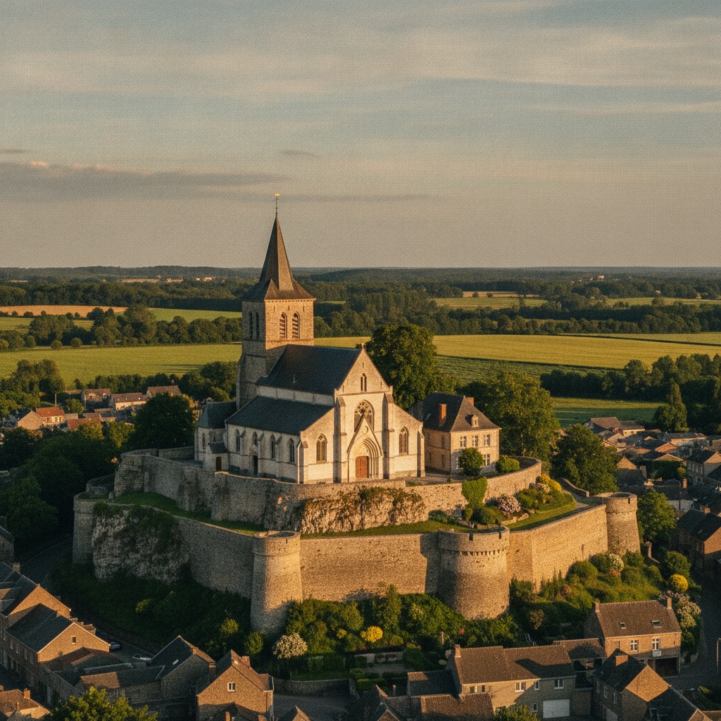 Maison quatre façades à Chaumont-Gistoux, en Brabant wallon