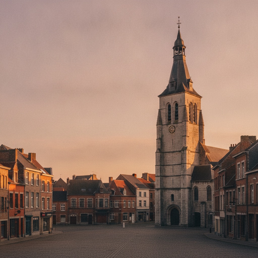 Vue du centre de Gembloux, commune couverte par l'agence Quartson
